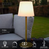 Lucide TYON - Lampe de table Rechargeable Intérieur/Extérieur - Batterie/Piles - Ø 15 cm - LED Dim. - 1x2W 2700K - IP65 - Or
