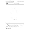 Lucide TYON - Lampe de table Rechargeable Intérieur/Extérieur - Batterie/Piles - Ø 15 cm - LED Dim. - 1x2W 2700K - IP65 - Or