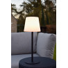 Lucide TYON - Lampe de table Rechargeable Intérieur/Extérieur - Batterie/Piles - LED Dim. - 1x2W 2700K - IP65 - Noir