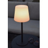 Lucide TYON - Lampe de table Rechargeable Intérieur/Extérieur - Batterie/Piles - LED Dim. - 1x2W 2700K - IP65 - Noir