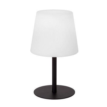 Lucide TYON - Lampe de table Rechargeable Intérieur/Extérieur - Batterie/Piles - LED Dim. - 1x2W 2700K - IP65 - Noir