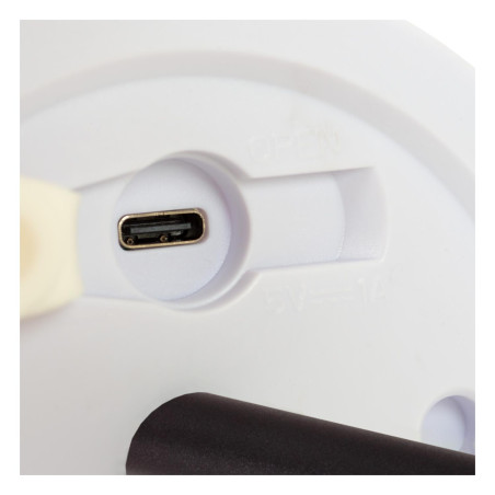Lucide TYON - Lampe de table Rechargeable Intérieur/Extérieur - Batterie/Piles - LED Dim. - 1x2W 2700K - IP65 - Noir