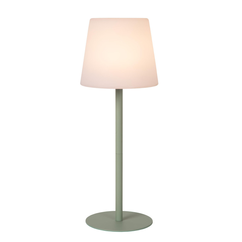 Lucide TYON - Lampe de table Rechargeable Intérieur/Extérieur - Batterie/Piles - LED Dim. - 1x2W 2700K - IP65 - Vert
