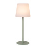 Lucide TYON - Lampe de table Rechargeable Intérieur/Extérieur - Batterie/Piles - LED Dim. - 1x2W 2700K - IP65 - Vert