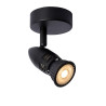 Lucide CARO - Spot plafond - Ø 9 cm - 1xGU10 (MR16) - Noir