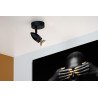 Lucide CARO - Spot plafond - Ø 9 cm - 1xGU10 (MR16) - Noir