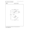 Lucide CARO - Spot plafond - Ø 9 cm - 1xGU10 (MR16) - Noir