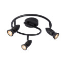 Lucide CARO - Spot plafond - Ø 31 cm - 3xGU10 (MR16) - Noir