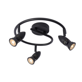 Lucide CARO - Spot plafond - Ø 31 cm - 3xGU10 (MR16) - Noir