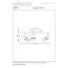 Lucide CARO - Spot plafond - Ø 31 cm - 3xGU10 (MR16) - Noir