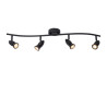 Lucide CARO - Spot plafond - 4xGU10 (MR16) - Noir