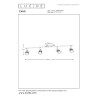 Lucide CARO - Spot plafond - 4xGU10 (MR16) - Noir