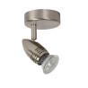 Lucide CARO-LED - Spot plafond - Ø 9 cm - LED - GU10 (MR16) - 1x5W 2700K - Chrome Dépoli