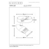 Lucide CARO-LED - Spot plafond - Ø 9 cm - LED - GU10 (MR16) - 1x5W 2700K - Chrome Dépoli
