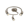 Lucide CARO-LED - Spot plafond - Ø 31 cm - LED - GU10 (MR16) - 3x5W 2700K - Chrome Dépoli