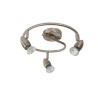 Lucide CARO-LED - Spot plafond - Ø 31 cm - LED - GU10 (MR16) - 3x5W 2700K - Chrome Dépoli
