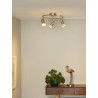 Lucide CARO-LED - Spot plafond - Ø 31 cm - LED - GU10 (MR16) - 3x5W 2700K - Chrome Dépoli