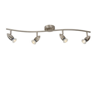 Lucide CARO-LED - Spot plafond - LED - GU10 (MR16) - 4x5W 2700K - Chrome Dépoli