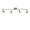 Lucide CARO-LED - Spot plafond - LED - GU10 (MR16) - 4x5W 2700K - Chrome Dépoli