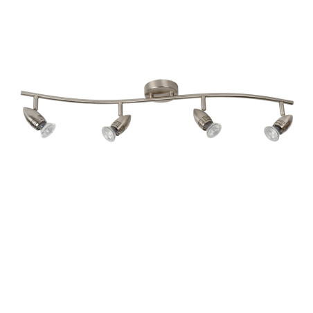 Lucide CARO-LED - Spot plafond - LED - GU10 (MR16) - 4x5W 2700K - Chrome Dépoli