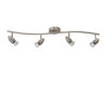 Lucide CARO-LED - Spot plafond - LED - GU10 (MR16) - 4x5W 2700K - Chrome Dépoli