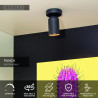 Lucide PUNCH - Spot plafond - 1xGU10 (MR16) - Noir