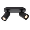 Lucide PUNCH - Spot plafond - 2xGU10 (MR16) - Noir