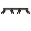 Lucide PUNCH - Spot plafond - 4xGU10 (MR16) - Noir