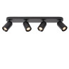 Lucide PUNCH - Spot plafond - 4xGU10 (MR16) - Noir
