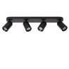 Lucide PUNCH - Spot plafond - 4xGU10 (MR16) - Noir