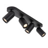 Lucide PUNCH - Spot plafond - 4xGU10 (MR16) - Noir