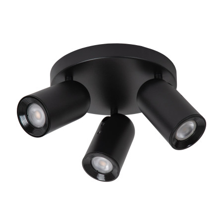 Lucide PUNCH - Spot plafond - Ø 21 cm - 3xGU10 (MR16) - Noir
