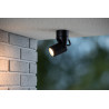 Lucide NIORT - Spot plafond Intérieur/Extérieur - 1xGU10 (MR16) - IP44 - Noir