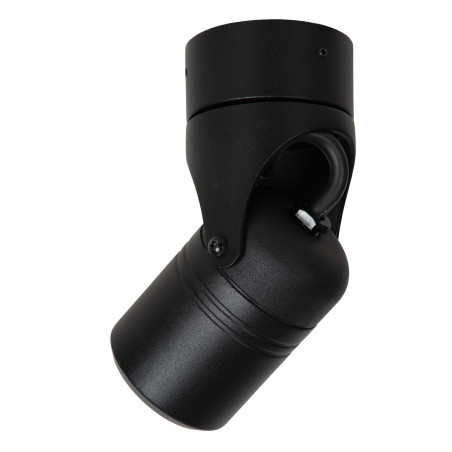 Lucide NIORT - Spot plafond Intérieur/Extérieur - 1xGU10 (MR16) - IP44 - Noir