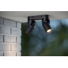 Lucide NIORT - Spot plafond Intérieur/Extérieur - 2xGU10 (MR16) - IP44 - Noir