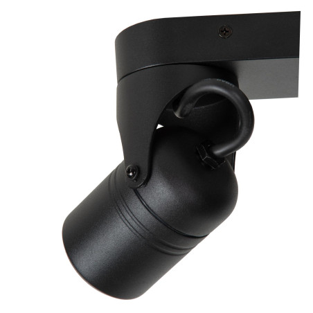 Lucide NIORT - Spot plafond Intérieur/Extérieur - 2xGU10 (MR16) - IP44 - Noir