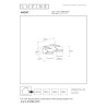 Lucide NIORT - Spot plafond Intérieur/Extérieur - 2xGU10 (MR16) - IP44 - Noir