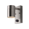 Lucide ARNE-LED IR - Spot mural / Applique mural Intérieur/Extérieur - Ø 6,3 cm - LED - GU10 (MR16) - H 16,3 cm - Chrome Dépoli