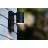 Lucide ARNE-LED IR - Spot mural / Applique mural Intérieur/Extérieur - Ø 6,3 cm - LED - GU10 (MR16) - H 16,3 cm - Noir
