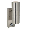 Lucide ARNE-LED IR - Spot mural / Applique mural Intérieur/Extérieur - Ø 6,3 cm - LED - GU10 (MR16) - H 22,5 cm - Chrome Dépoli