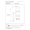 Lucide ARNE-LED IR - Spot mural / Applique mural Intérieur/Extérieur - Ø 6,3 cm - LED - GU10 (MR16) - H 22,5 cm - Chrome Dépoli