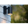 Lucide ARNE-LED - Spot mural / Applique mural Intérieur/Extérieur - Ø 6,3 cm - LED - GU10 (MR16) - 1x5W 2700K - IP44 - Noir