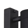 Lucide ARNE-LED - Spot mural / Applique mural Intérieur/Extérieur - Ø 6,3 cm - LED - GU10 (MR16) - 1x5W 2700K - IP44 - Noir