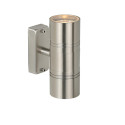 Lucide ARNE-LED - Applique murale Intérieur/Extérieur - Ø 6,3 cm - LED - GU10 (MR16) - 2x5W 2700K - IP44 - Chrome Dépoli