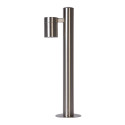 Lucide ARNE-LED - Borne extérieur - Ø 6,3 cm - LED - GU10 (MR16) - 1x5W 2700K - IP44 - Chrome Dépoli
