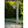 Lucide ARNE-LED - Borne extérieur - Ø 6,3 cm - LED - GU10 (MR16) - 1x5W 2700K - IP44 - Chrome Dépoli