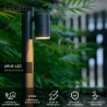 Lucide ARNE-LED - Borne extérieur - Ø 6,3 cm - LED - GU10 (MR16) - 1x5W 2700K - IP44 - Noir