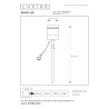 Lucide ARNE-LED - Spot de jardin - Ø 6,3 cm - LED - GU10 (MR16) - 1x5W 2700K - IP44 - Chrome Dépoli