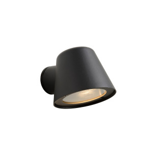 Lucide DINGO-LED - Applique murale Intérieur/Extérieur - LED Dim. - GU10 (MR16) - 1x5W 3000K - IP44 - Anthracite