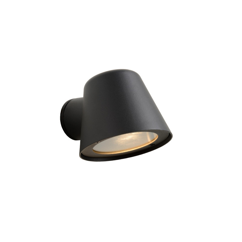 Lucide DINGO-LED - Applique murale Intérieur/Extérieur - LED Dim. - GU10 (MR16) - 1x5W 3000K - IP44 - Anthracite